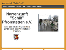 Tablet Screenshot of narrenzunft-schaef.de